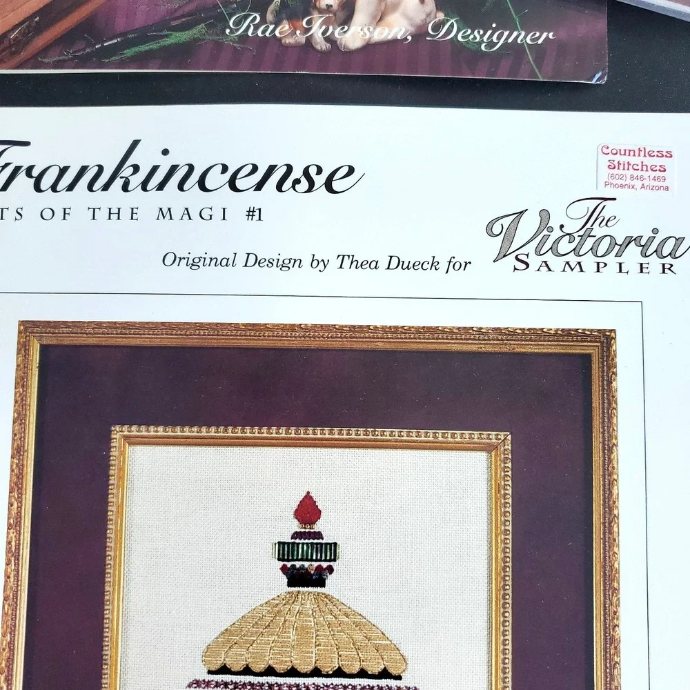 Lot of 7 Victoria Sampler Frankincense Cross Stitch Pattern etc Victorian Theme